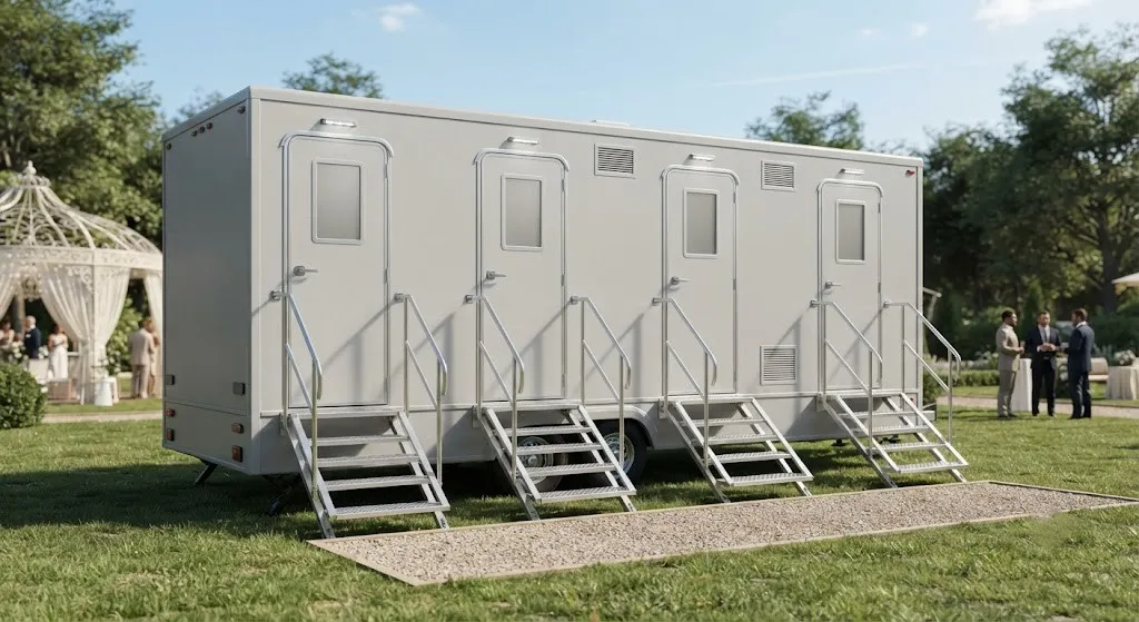 4 Stall Restroom Trailer in Coral Springs, FL