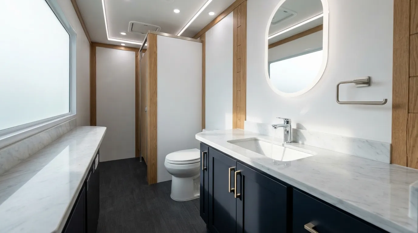 Luxury Restroom Trailer in Coral Springs, FL